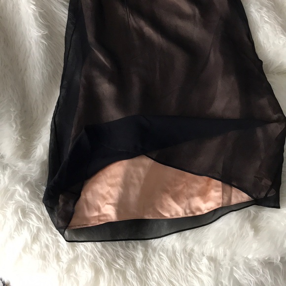 👋🎯NWT Nancy Rose Overlay Dress Brown Size 2 - Picture 4 of 10